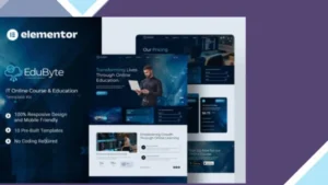 EduByte - IT Online Course and Education Elementor Template Kit