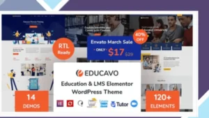 Educavo - Online Courses and Education WordPress Theme
