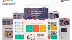 Edukids - Kindergarten & Child Care Elementor Template Kit