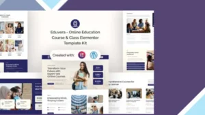Eduvera - Online Education Course and Class Elementor Template Kit