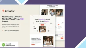 Effectiv - Productivity Coach and Mentor WP Theme
