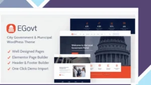 EGovt - City Government WordPress Theme
