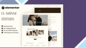 Elarisse - Wedding Photography Elementor Template Kit