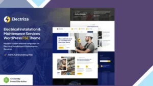 Electriza - Electrical Installation Services Theme