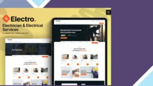 Electro - Electrician and Electrical Services Elementor Template Kit