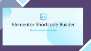 Elementor Shortcode Builder for MEC