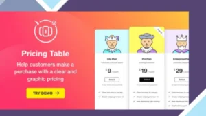 Elfsight Pricing Table Plugin