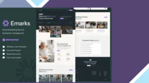 Emarks - Email Marketing Service Elementor Template Kit