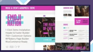 EmojiNation - Night Club and Concert Event WordPress Theme