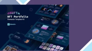 Enefte - NFT Portfolio Elementor Template Kit