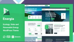 Energia - Renewable Energy WordPress Theme
