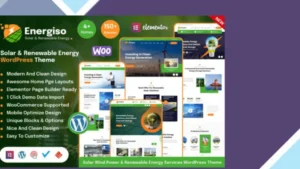 Energiso - Solar and Energy WordPress Theme