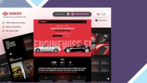 EngineWise - Automotive Service Elementor Template Kit