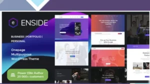 Enside - Multipurpose Onepage Landing Page WordPress Theme