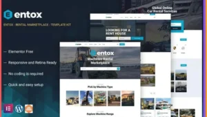 Rental Marketplace WordPress Theme - Entox