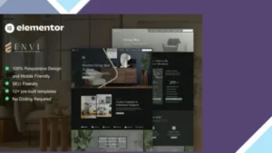 Envi - Interior Design and Architecture Elementor Template Kit
