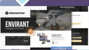 Envirant - Ecology and Environment Elementor Pro Template Kit