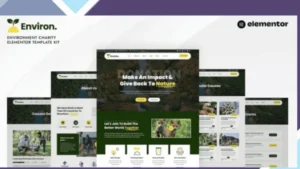 Environ - Environment Charity Elementor Template Kit