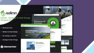 Eolimn - Ecology and Solar Energy Elementor Template Kit