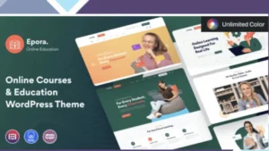 Epora - Online Courses and Education WordPress Theme