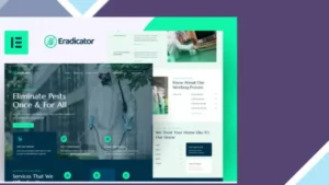 Eradicator - Pest Control Services Elementor Pro Template Kit