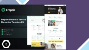 Erepair - Electrical Service ElementorTemplateKit