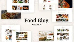 Especio - Food Blog Elementor Pro Template Kit