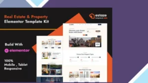 Estaze - Real Estate and Property Elementor Template Kit