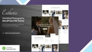 Esthetic - Wedding Photography FSE WordPress Theme