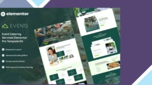 Eveng - Event Catering Services Elementor Pro Template Kit