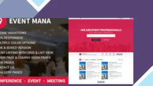 Event Management WordPress Theme