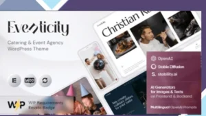 Eventicity - Catering and Event Agency WordPress Theme