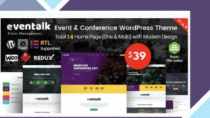 EvnTalk - Event Conference WordPress Theme