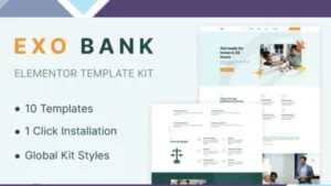 Exobank - Financial Elementor Template Kit Download