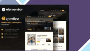 Expedica - Modern Tour and Travel Agency Elementor Template Kit
