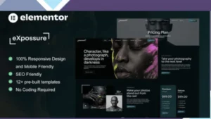 Expossure - Photography and Portfolio Elementor Template Kit