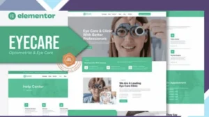 Eyecare - Optometrist and Eye Care Elementor Template Kit