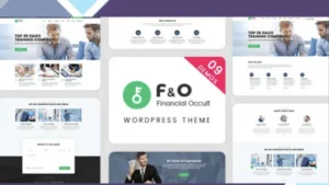 F and O - Consultant Finance WordPress Theme