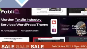 Fablio - Textile Industry WordPress Theme