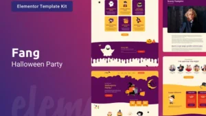 Fang ? Halloween Party Elementor Template Kit