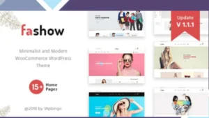 Fashow - Minimal and Modern WooCommerce Fashion WordPress Theme