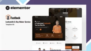 Fastlock - Locksmith and Key Maker Service Elementor Template Kit
