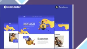 Fastnet - Broadband and Internet Elementor Pro Full Site Template Kit