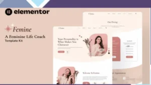 Femine - Feminine Life Coach Elementor Template Kit