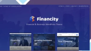 Financity - Business / Financial / Finance WordPress Theme