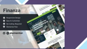 Finanza - Finance and Accounting Company Elementor Template Kit
