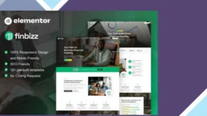 FinBizz - Finance and Investment Manager Elementor Template Kit
