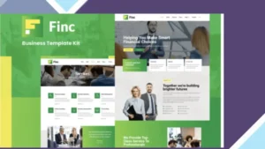 Finc - Business and Financial Elementor Template Kit