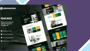 Fincoist - Financial Investment Advisor Elementor Template Kit