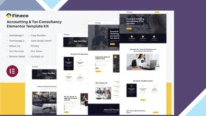 Fineco - Accounting and Tax Consultancy Services Elementor Template Kit